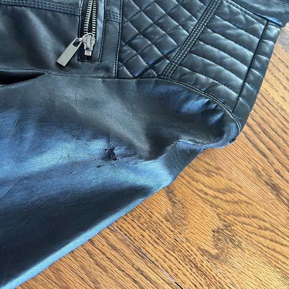 New York & Company Faux Leather Jacket - Picture 6 of 8